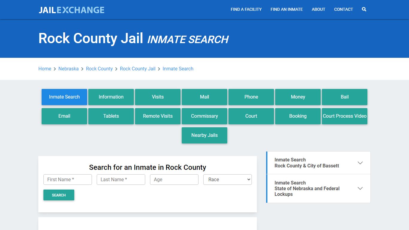 Rock County Jail, NE Inmate Search: Roster & Mugshots - Jail Exchange